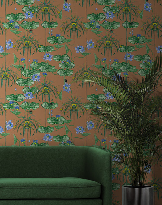 Wallpaper roll Nile flower