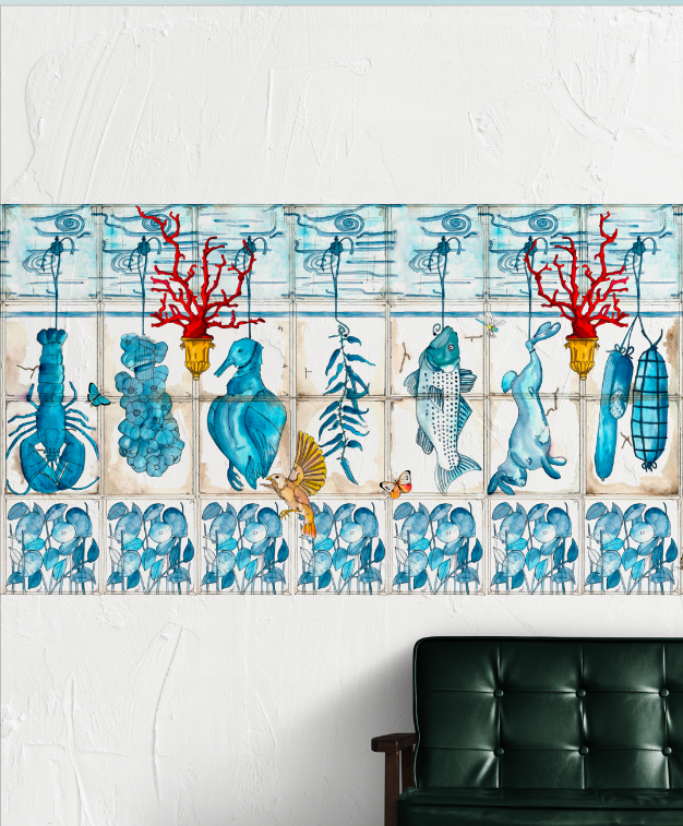 Wallpaper roll Azulejos