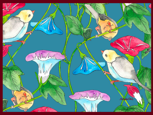 Placemat Flowers & birds