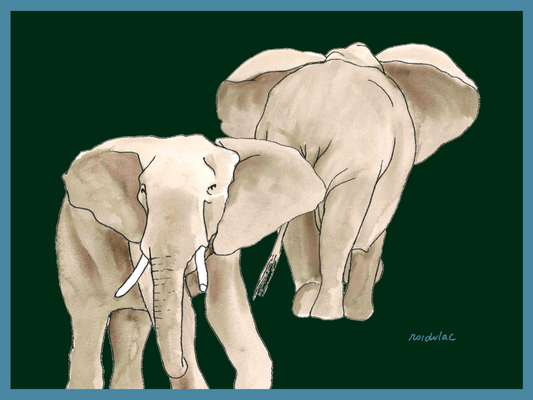 Placemat Elephant
