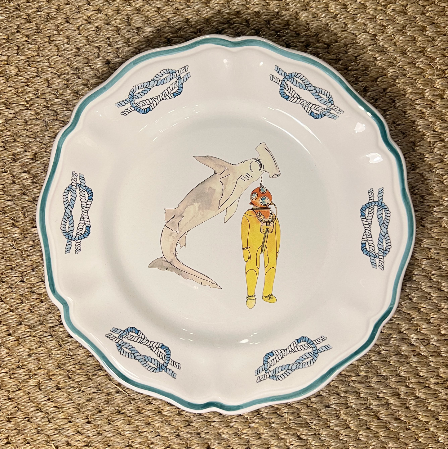 Shark ceramic plate